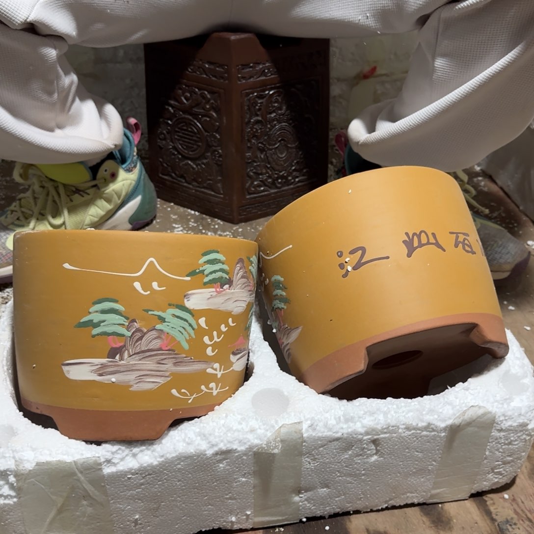 紫砂花盆瑕疵是我自己