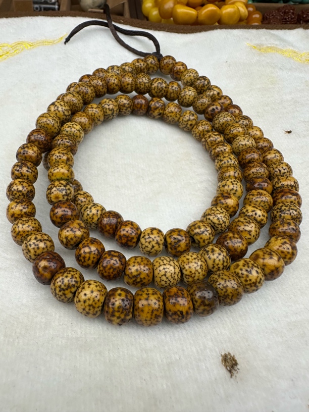 老星月菩提念珠大年份纯手盘