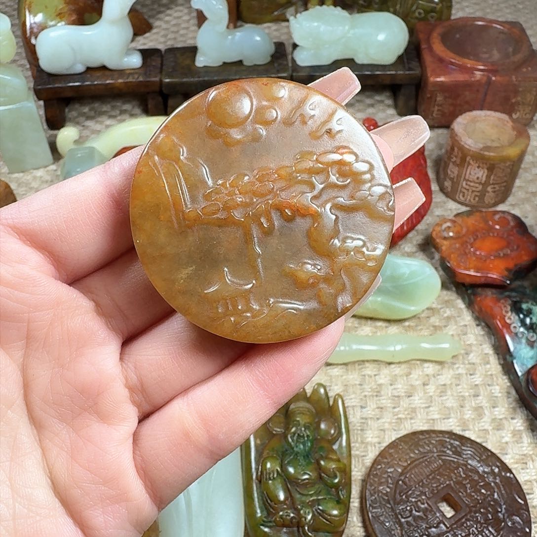 白玉菩提吊坠挂件