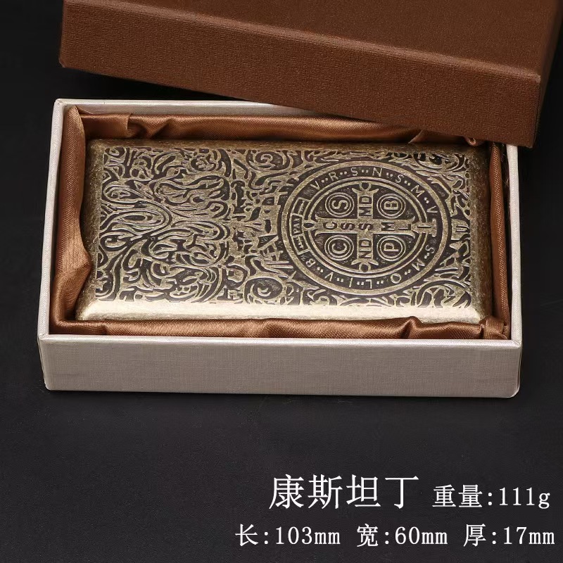 052创意复古烟细高档加厚加长便携烟夹烟具盒