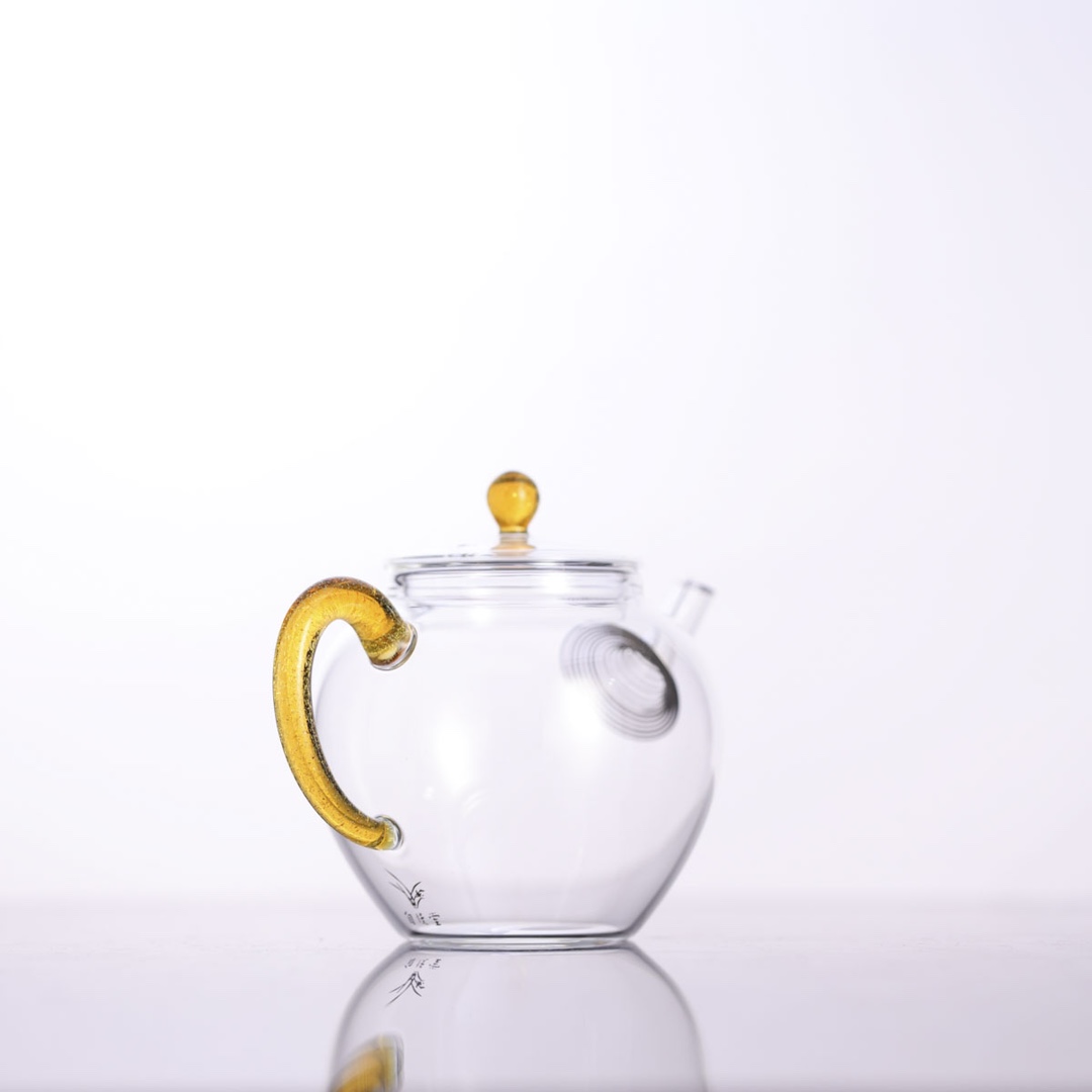 自慢堂-大圆珠壶琥珀亮片-茶具陶瓷中式手工