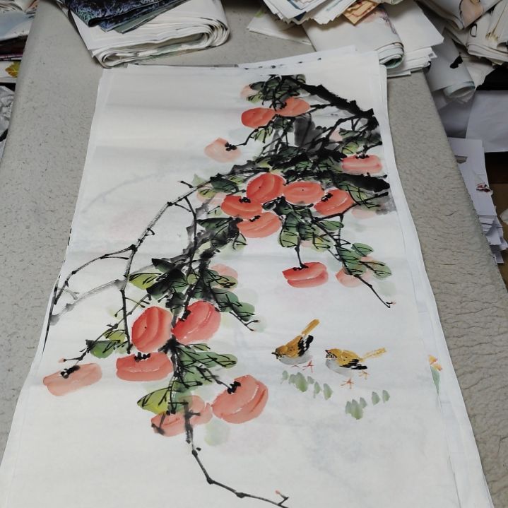 橘***了国画国画花鸟花鸟国画