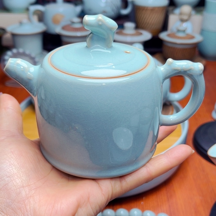 【闪购商品】茶器，汝瓷，天青豆绿，全品