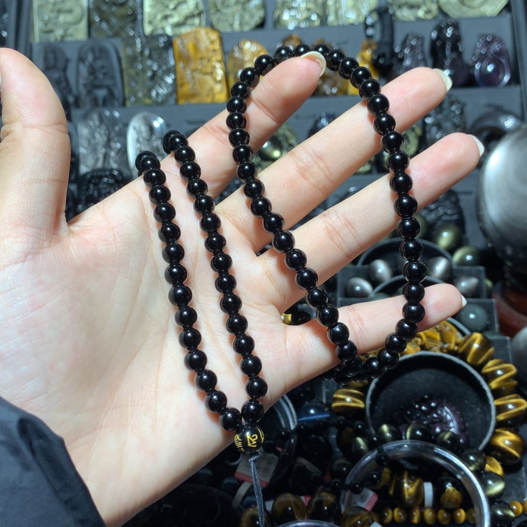 未镶嵌黑曜岩颈饰红*