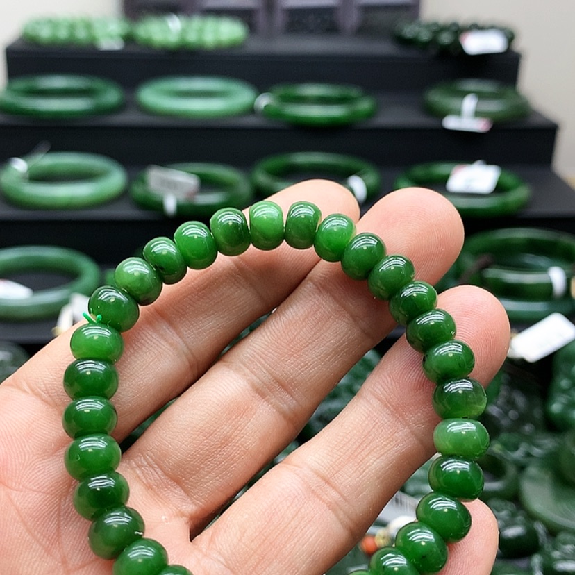 【闪购商品】和田玉（碧玉）手链未镶嵌