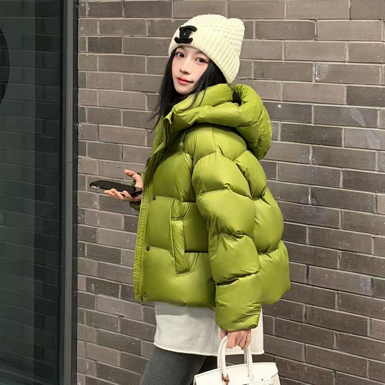 90白鹅绒 新款泡芙加厚羽绒服 连帽  高端 外套8815 QY