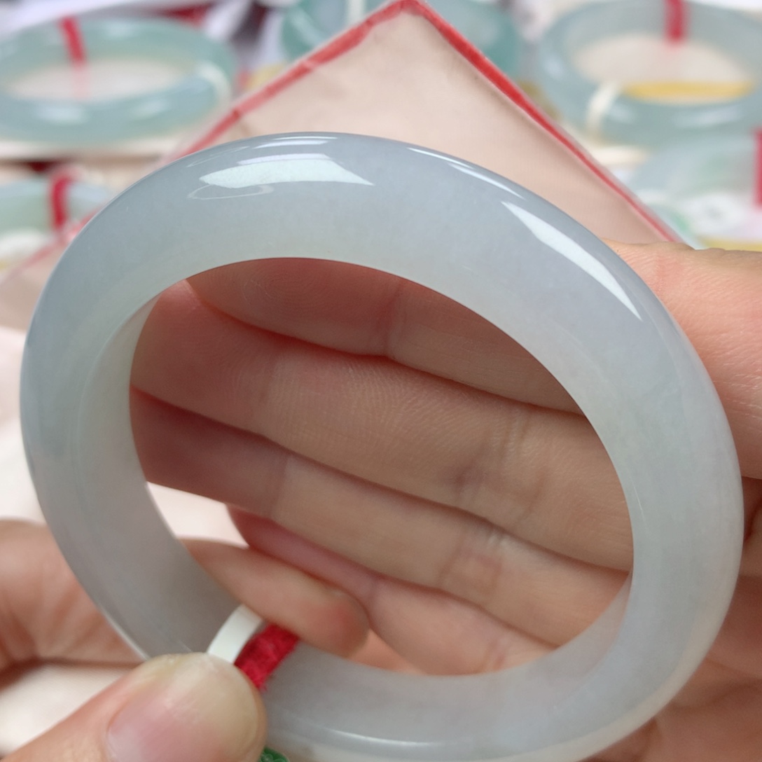 未镶嵌手镯翡翠缅甸天然翡翠55圈