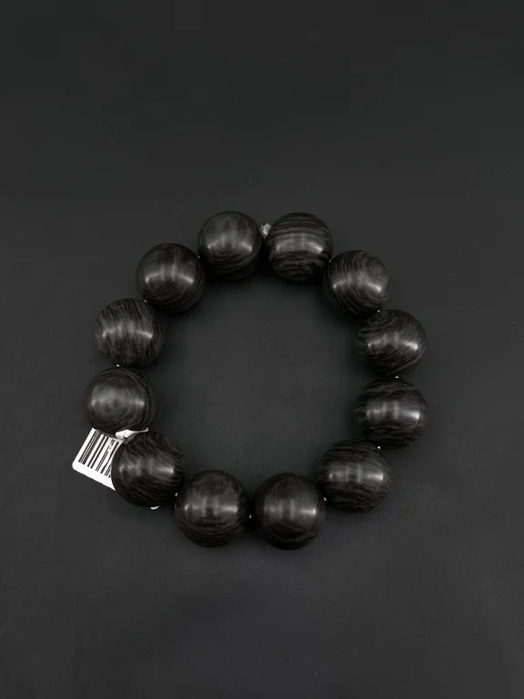 天然和田玉水墨丹青手串