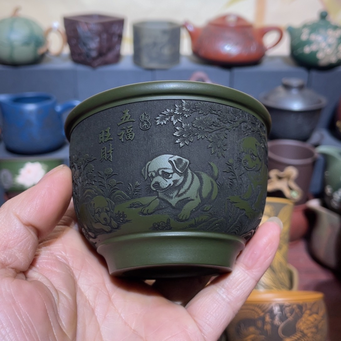 原矿紫砂手工主人杯