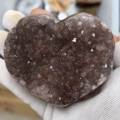 未镶嵌紫晶珠宝半成品