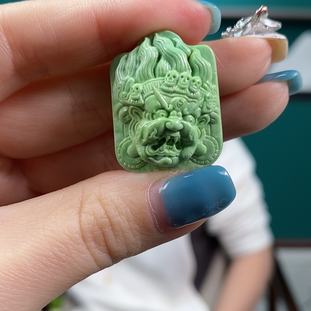 绿松石珠宝奇石未镶嵌飘*