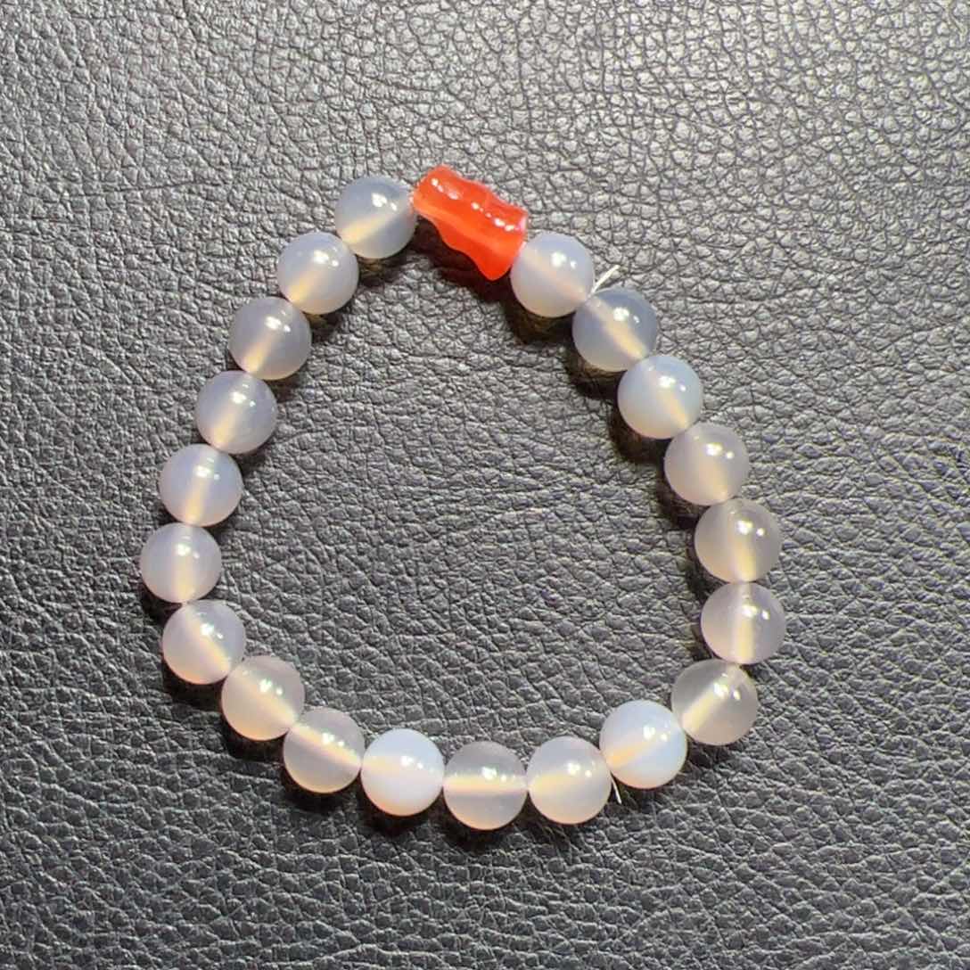 南红玛瑙8➕大黑洞黑冰单圈未镶嵌