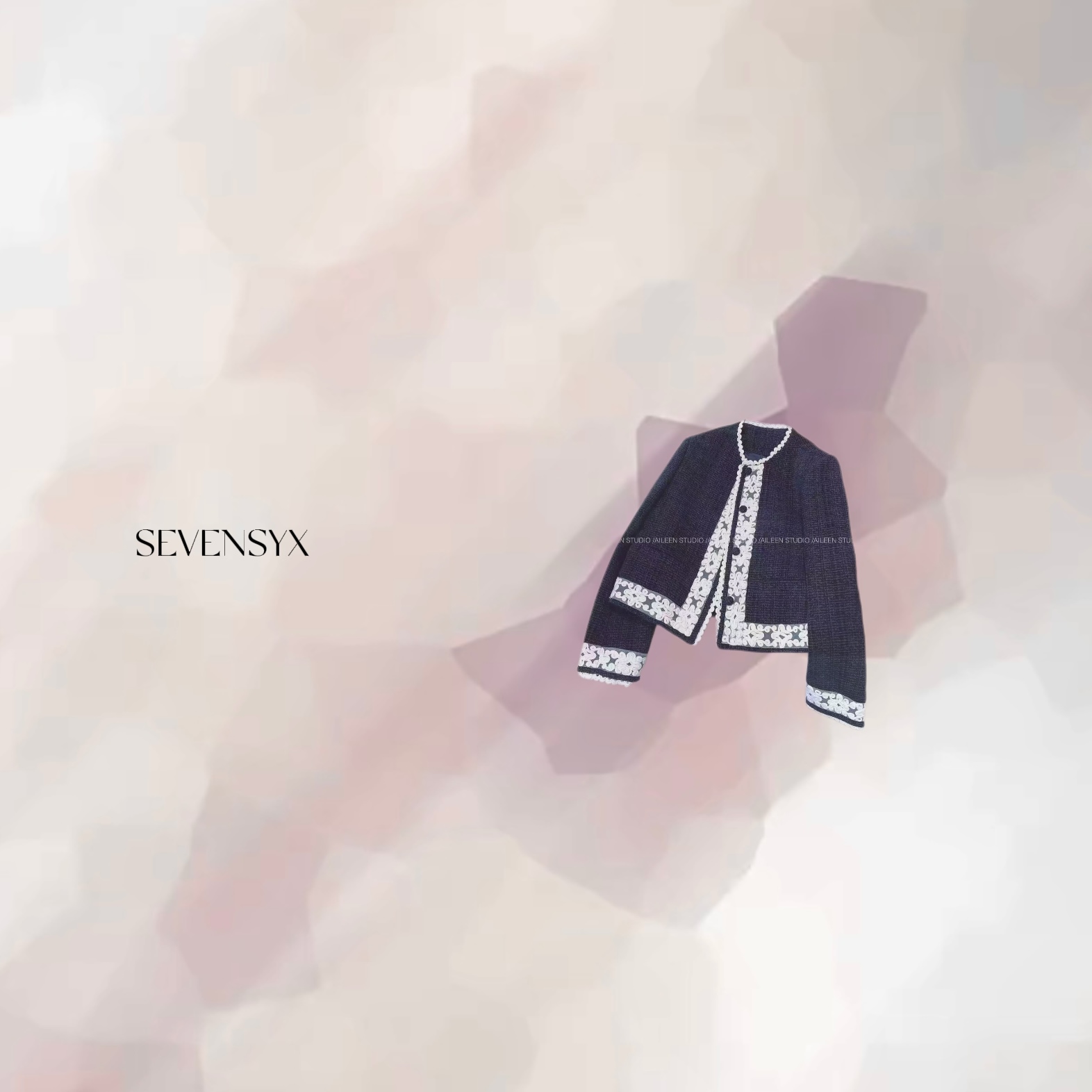 【76蕾丝拼色春款小香风外套】特价 25年新款 小香风外套 气质 