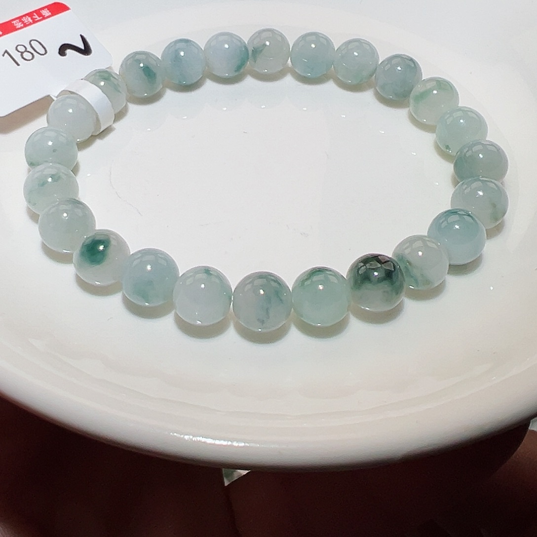 翡翠手链未镶嵌天然翡翠