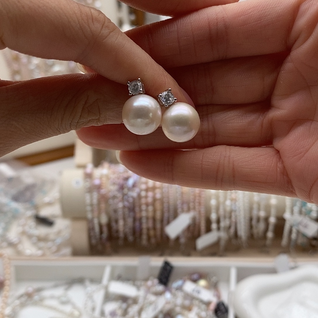 淡水珍珠手镯银S925镶嵌