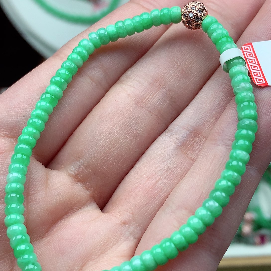 翡翠未镶嵌项链翡翠