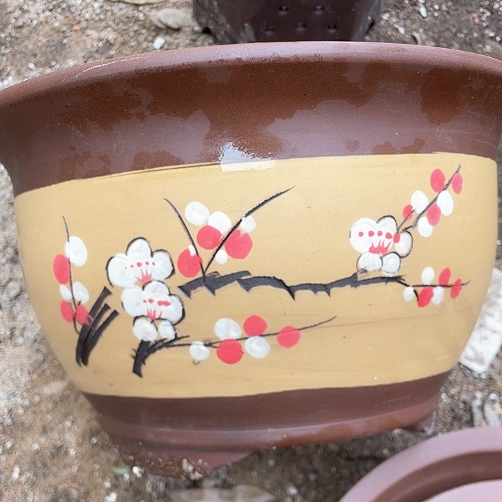 紫砂t005中花盆花盆