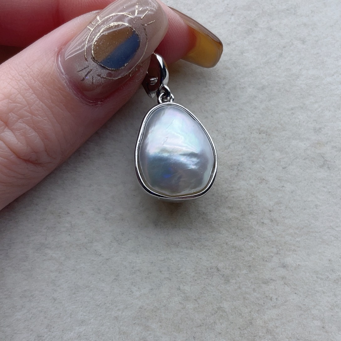 吊坠11海水珍珠银S925镶嵌