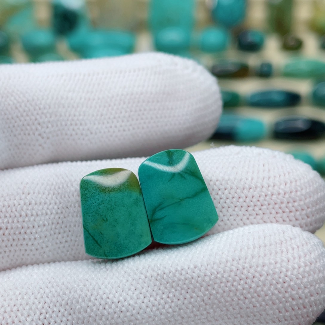 绿松石散珠未镶嵌小*