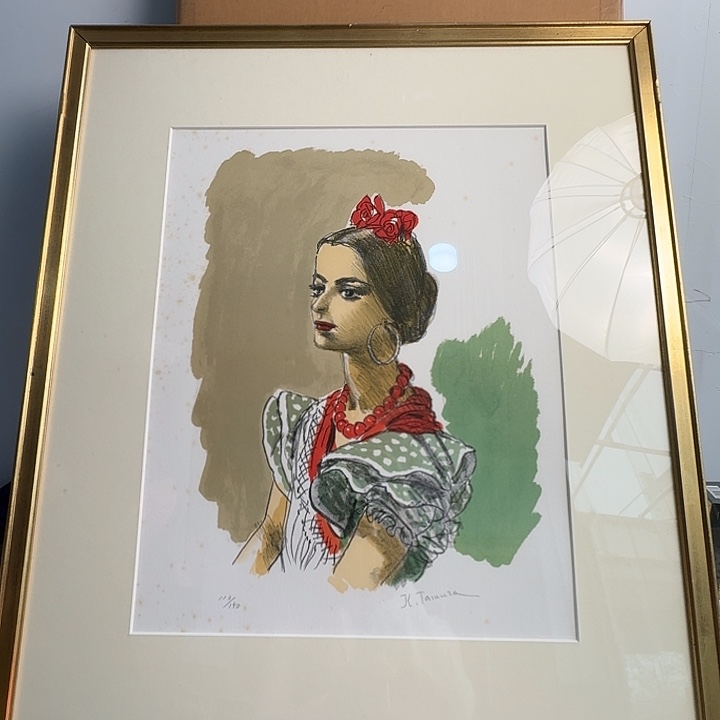 中古字画作品有磕碰瑕疵拍下看