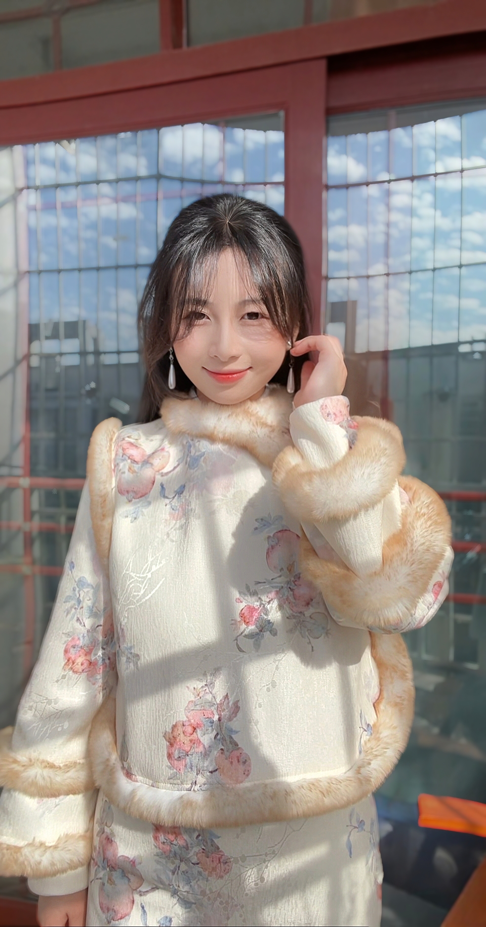 【好运长榴】网红全开襟加绒加厚秋冬冬季拜年服洋气复古中式冬款