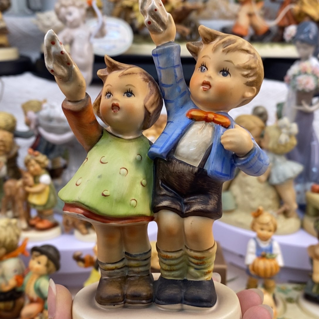瓷片欧美中古美物摆件