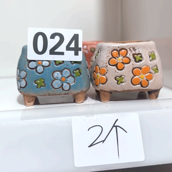 陶瓷多肉花盆满15包邮