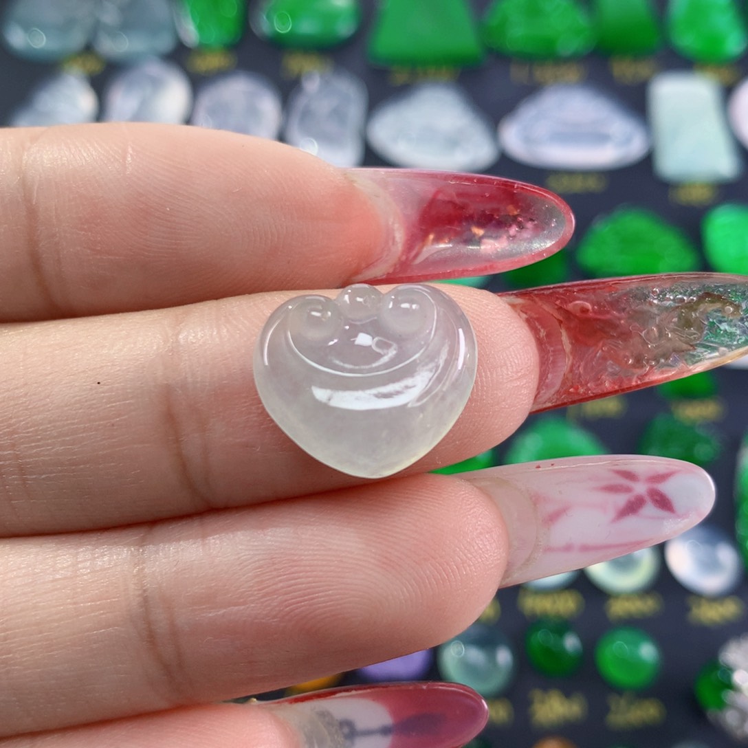 翡翠颈饰未镶嵌纯天然缅甸翡翠A货