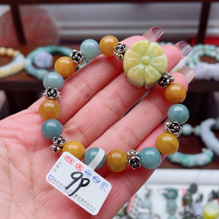 翡翠未镶嵌手链手串