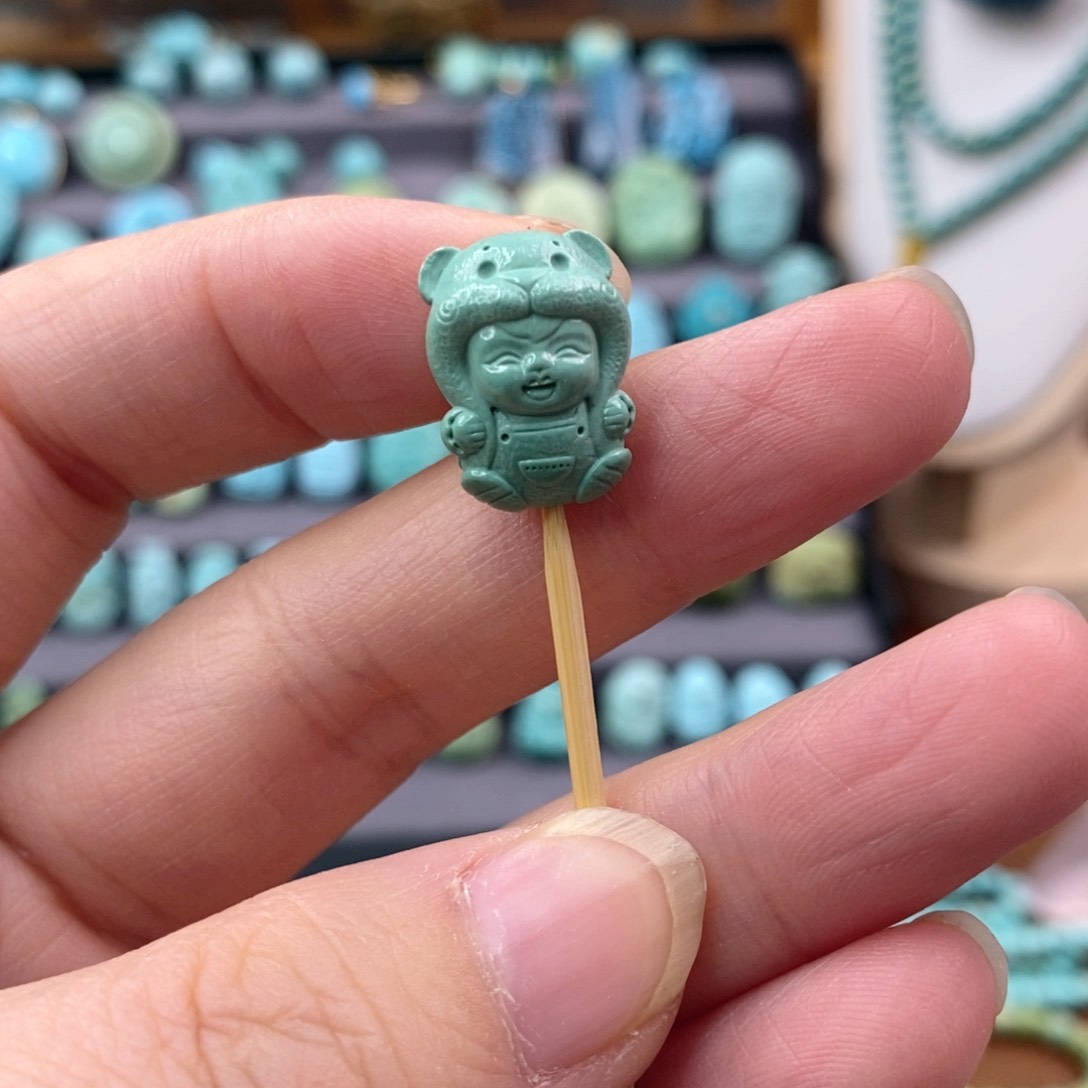 绿松石珠宝奇石未镶嵌