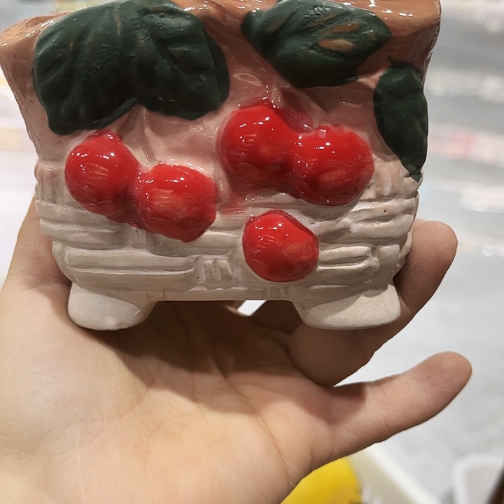 瓷片花盆多肉植物艺术品品