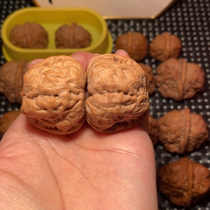 把件文玩核桃开背小掐腰大腿蛙饼