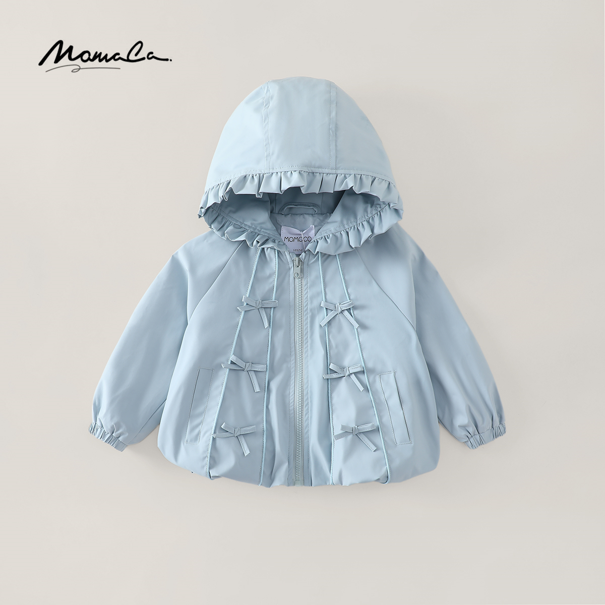 MOMOCO秋季女童新款蝴蝶结休闲时尚外套77730138019