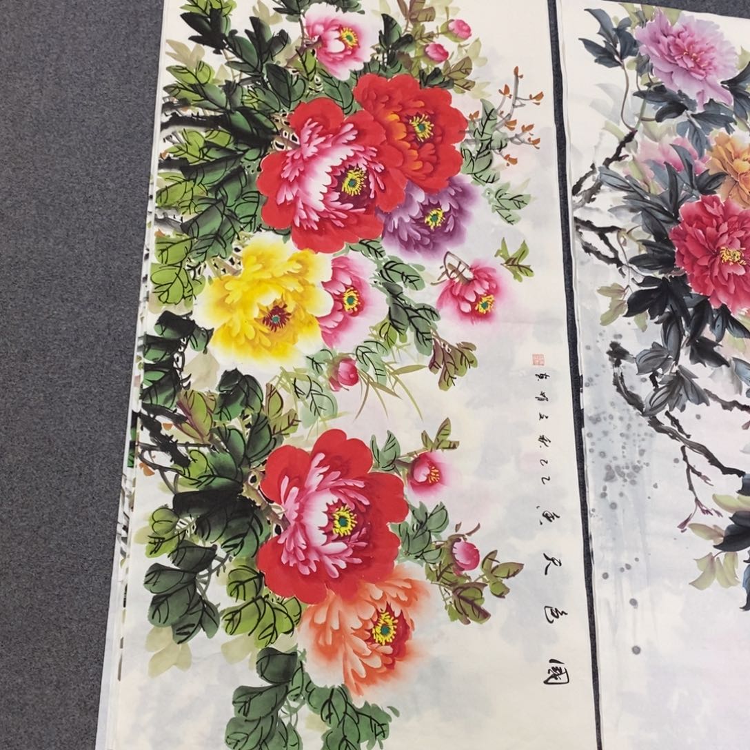 国画尺寸140✖️70精品四尺手绘画