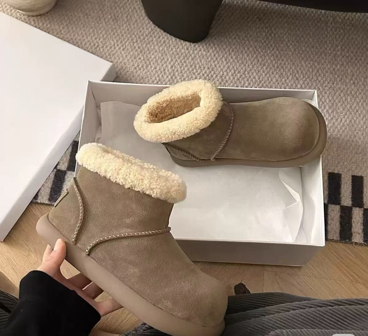 小土豆短靴冬季保暖雪