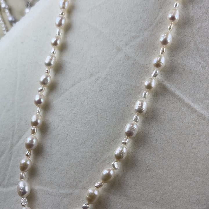 淡水珍珠颈饰银S925镶嵌