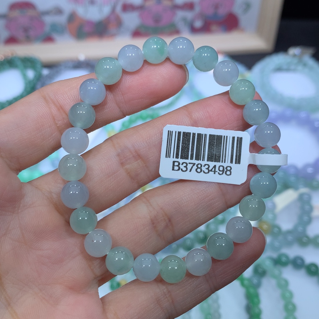 翡翠未镶嵌手链天然