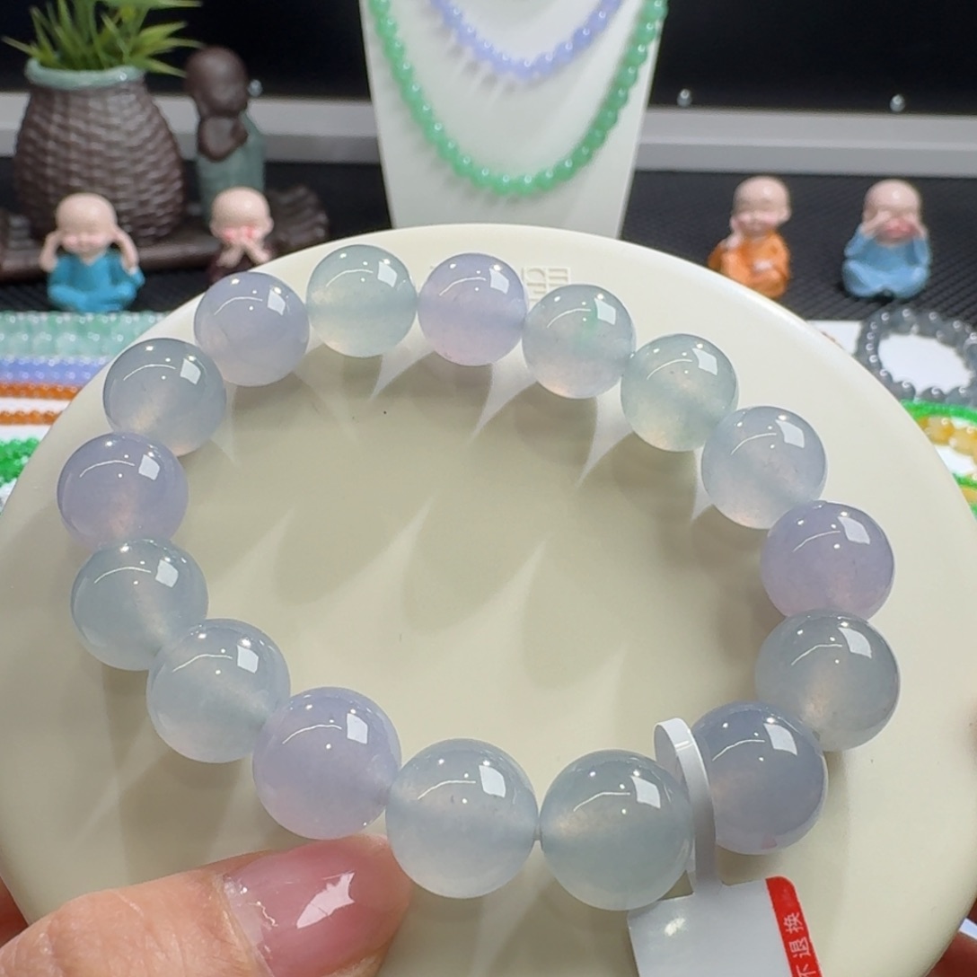 未镶嵌手链翡翠力推霸气十足幻彩多宝单圈13.3mm