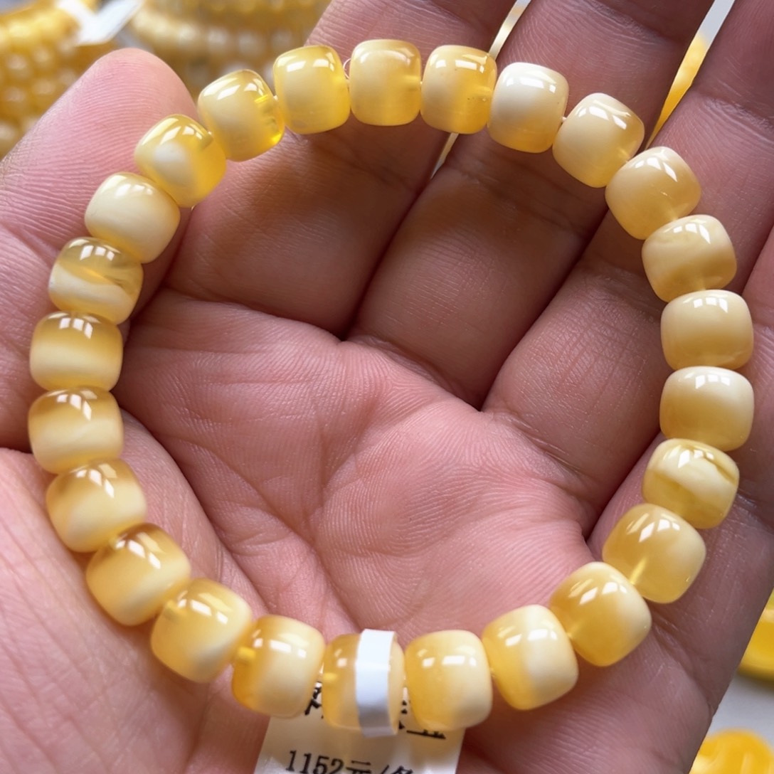 琥珀手链未镶嵌手串