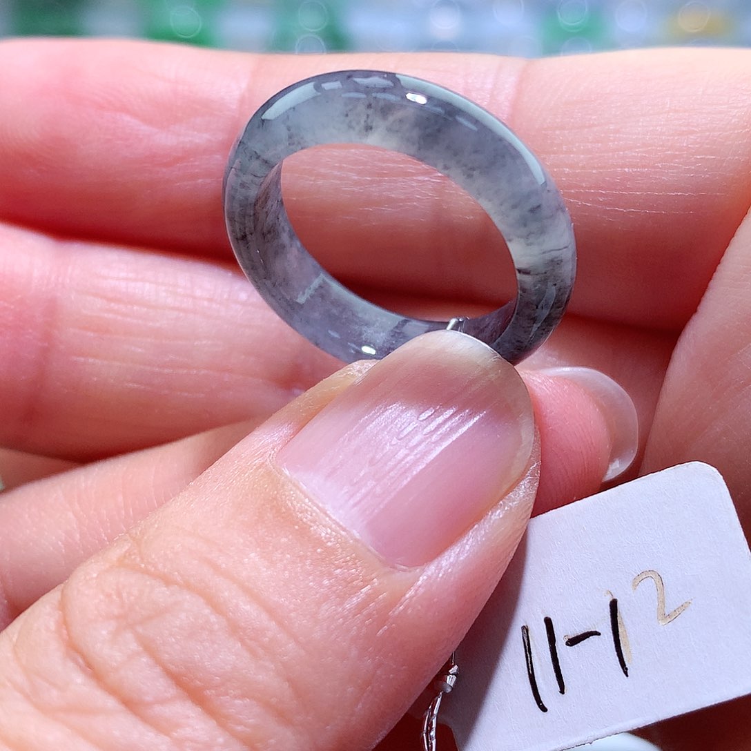 翡翠戒指未镶嵌11-12号