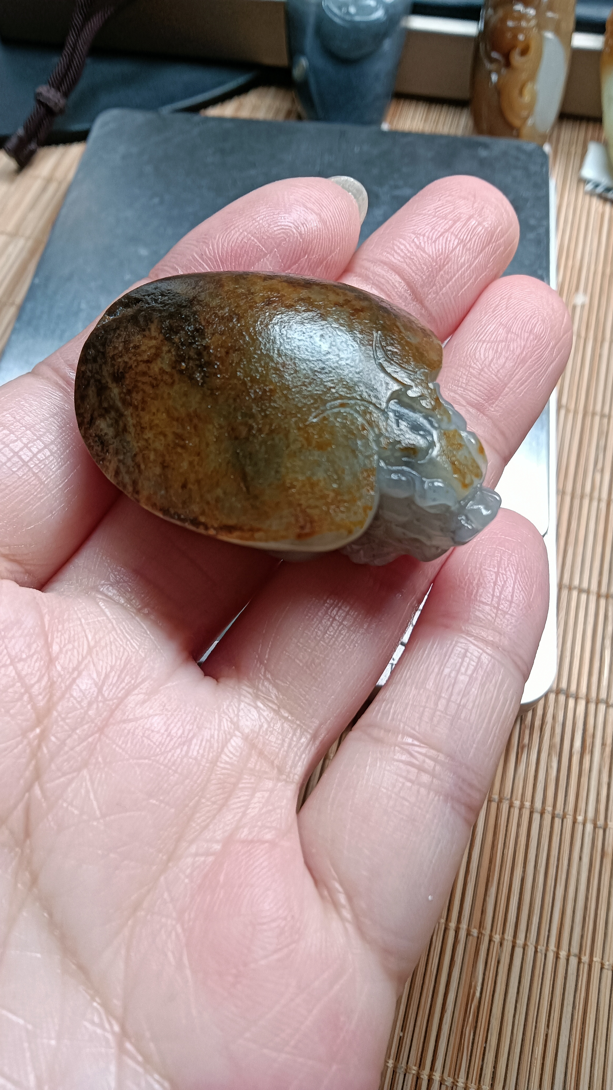 新疆和田玉青花龙龟