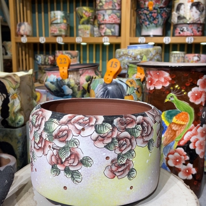 红陶景德镇艺术手绘作品