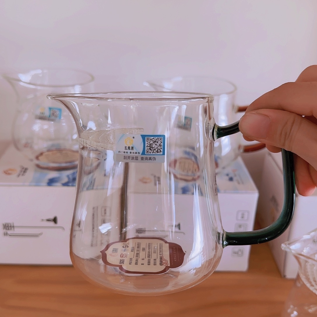 【闪购商品】高硼硅玻璃茶水分离L415湖绿