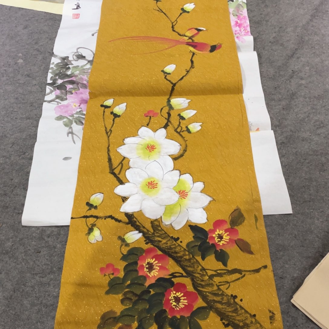 国画国画作品画心一张