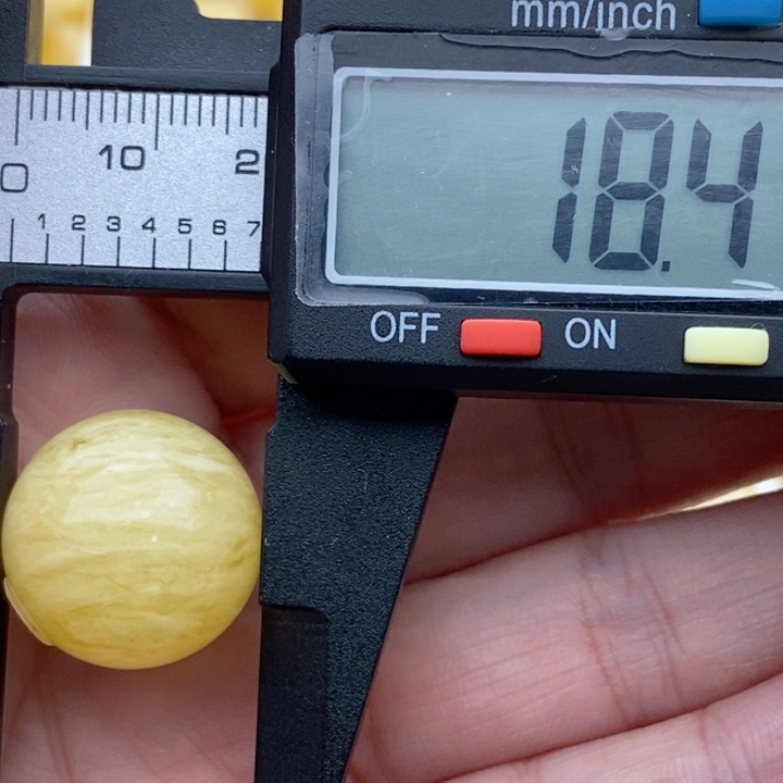 未镶嵌琥珀裸石蜜蜡圆珠