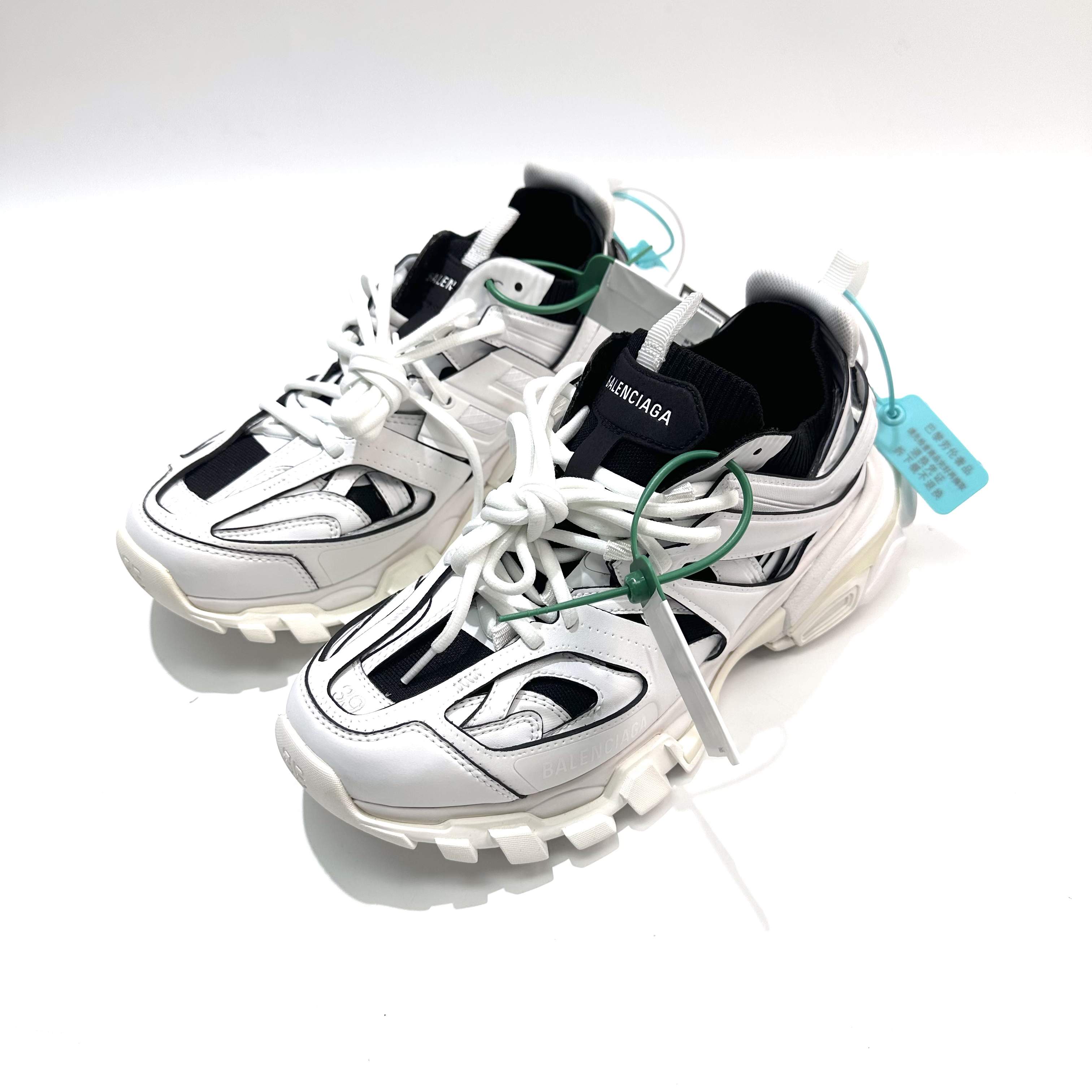 未使用 Balenciaga/巴黎世家 39码 黑白色Track老爹鞋bl0489