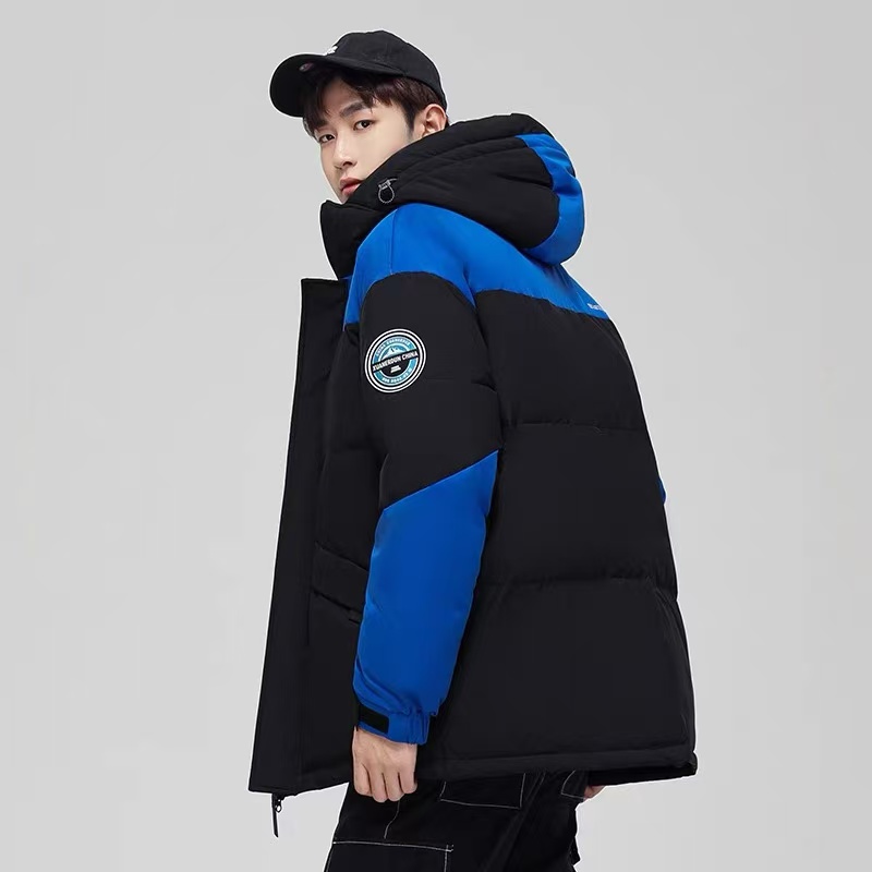 #雪山系列情侣款韩版撞色加厚保暖国标羽服外套956