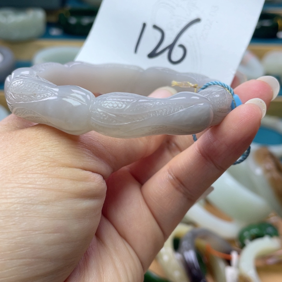 未镶嵌手镯和田玉圈口58