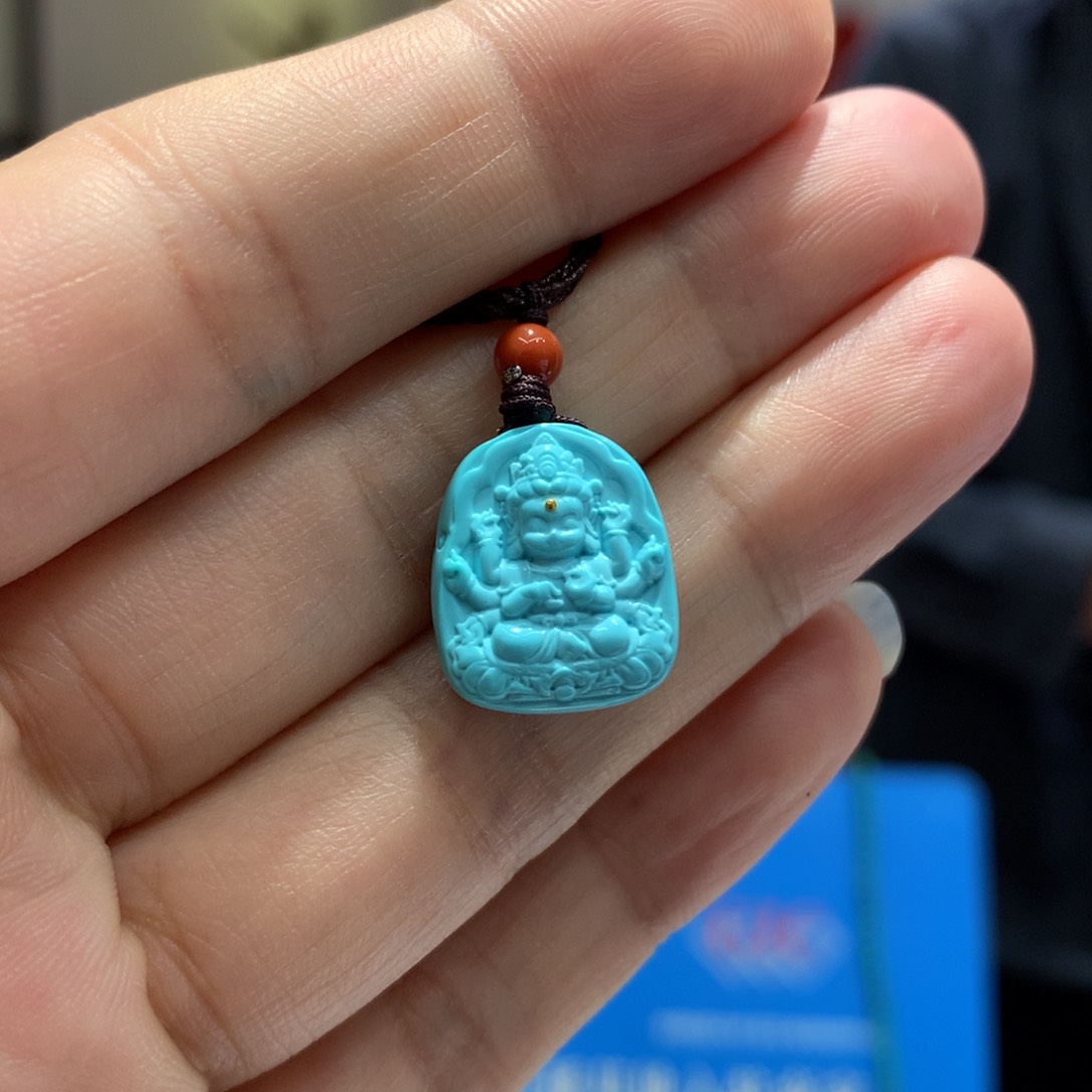 绿松石未镶嵌吊坠