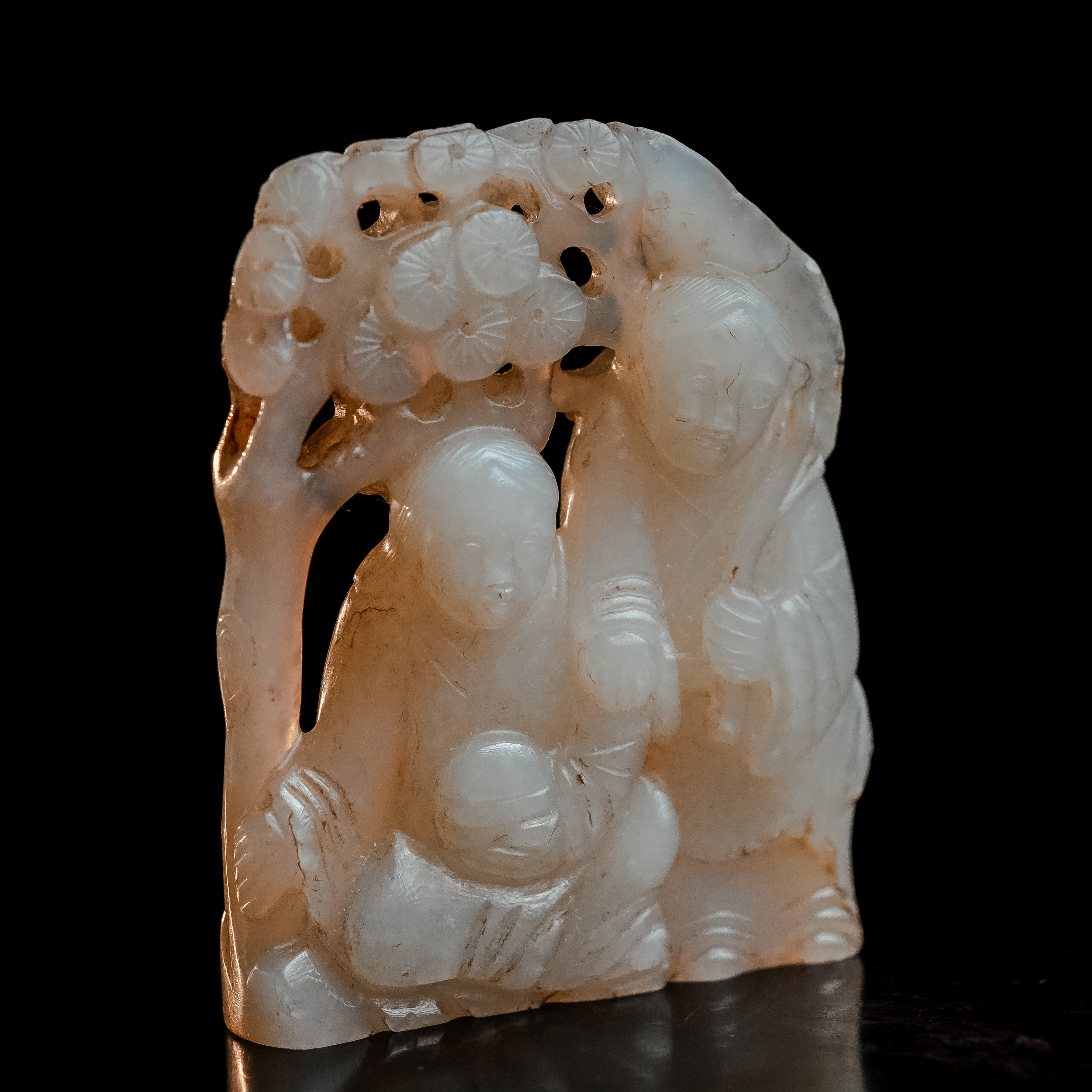 清代和田玉和合二仙-CS